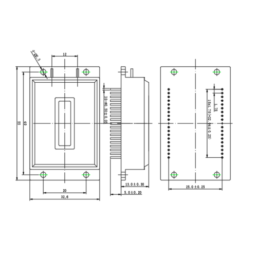 SWIR Ingaas Sensor NIC-512X2 InGaAs linear Sensor 0.9-1.7 Factory